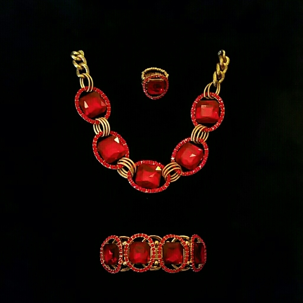 Necklace, Bracelet, Ring set